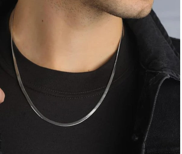 Silver snake chain